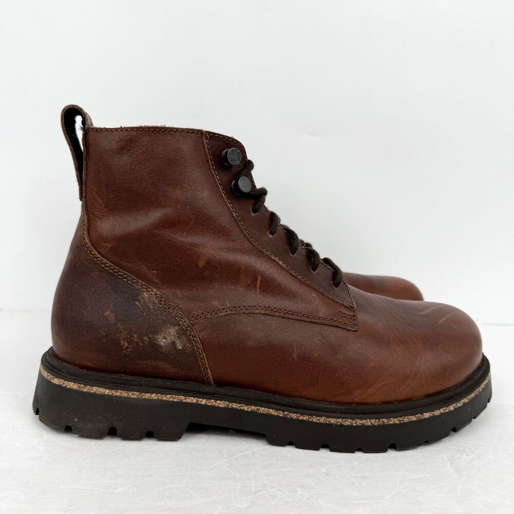 Birkenstock Mens Highwood Lace Mid Boots EU 42 Narrow US 9 Brown Leather